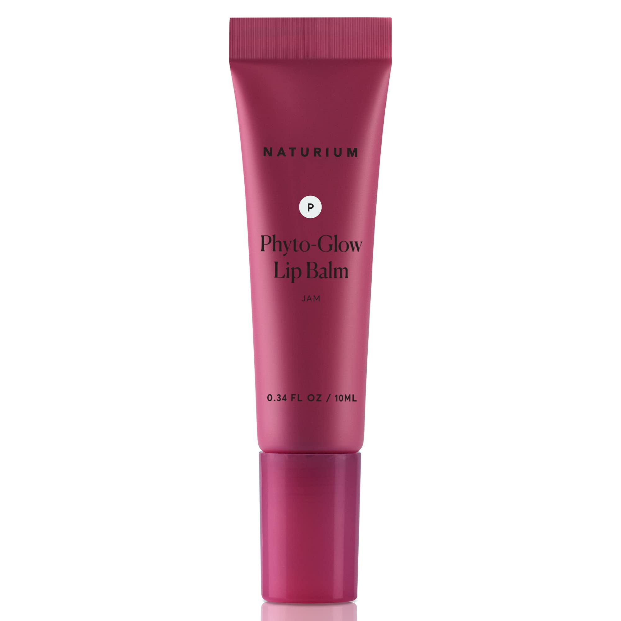 Naturium Phyto-Glow Lip Balm, Hydrating Lip Care with a Glossy Finish, 0.34 oz (Jam) (NATR-10068), 1.0 Count